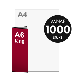 Folder drukken A5 naar A6 lang Folder drukken A5 naar A6 lang