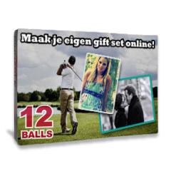 Bedrukte doos voor 12 golfballen