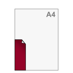 A7 lang Stickers 52x148 mm