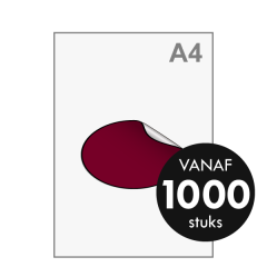 Sticker drukken - Ovaal groot 145x95 mm Sticker drukken - Ovaal groot 145x95 mm