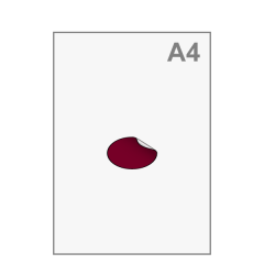 Sticker ovaal middel 70x48 mm Sticker ovaal middel 70x48 mm